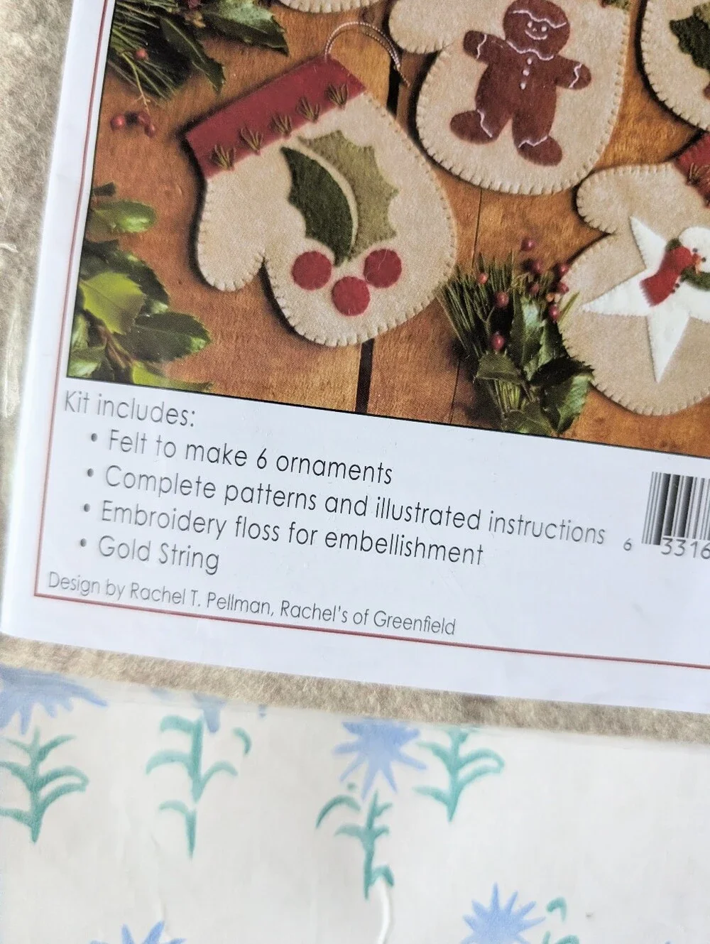 Warm Hands Ornament Kit by Rachel's of Greenfield NEW Wool Christmas Holiday DIY